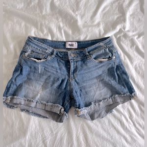 Paige Denim Shorts Midi Rise Size 26